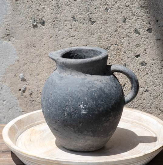 Charcoal Pitcher Vase