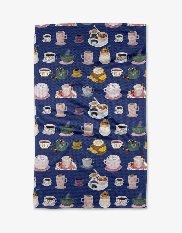 Coffee Drinks Kitchen Tea Towel