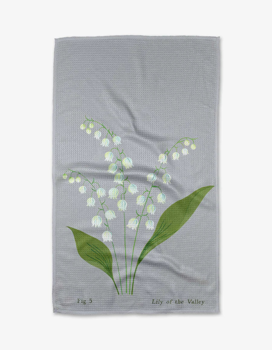 May Lilly of the Valley Kitchen Tea Towel