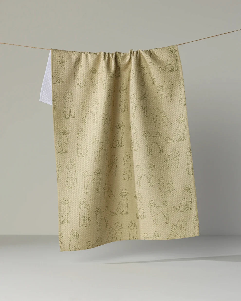 Poodle Pups Kitchen Tea Towel