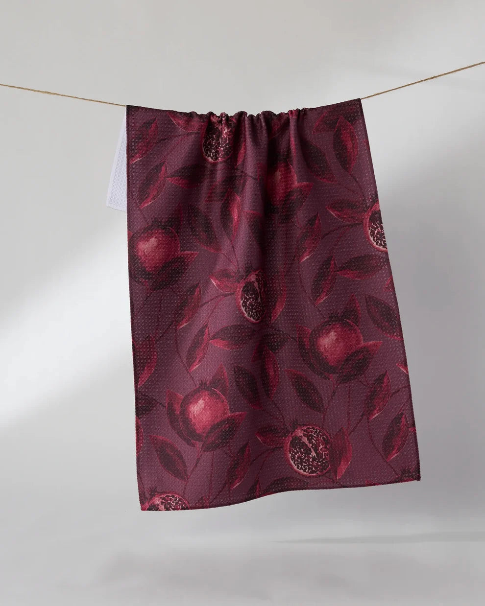 Rich Garnet Kitchen Tea Towel