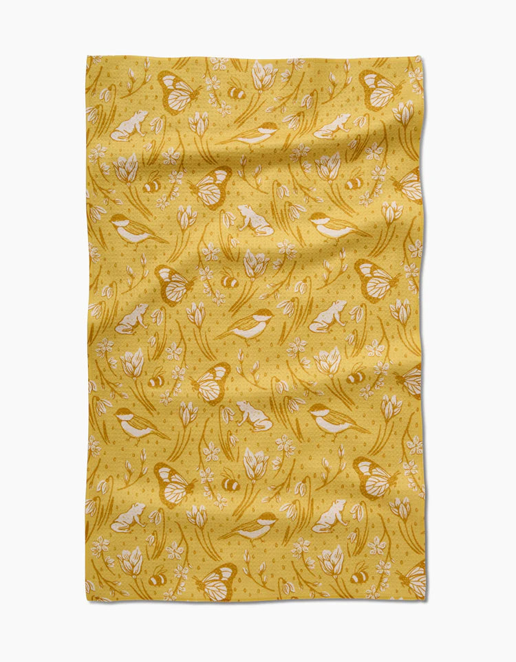 Signs of Spring Kitchen Tea Towel