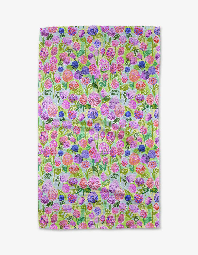 Spring Clovers Kitchen Tea Towel