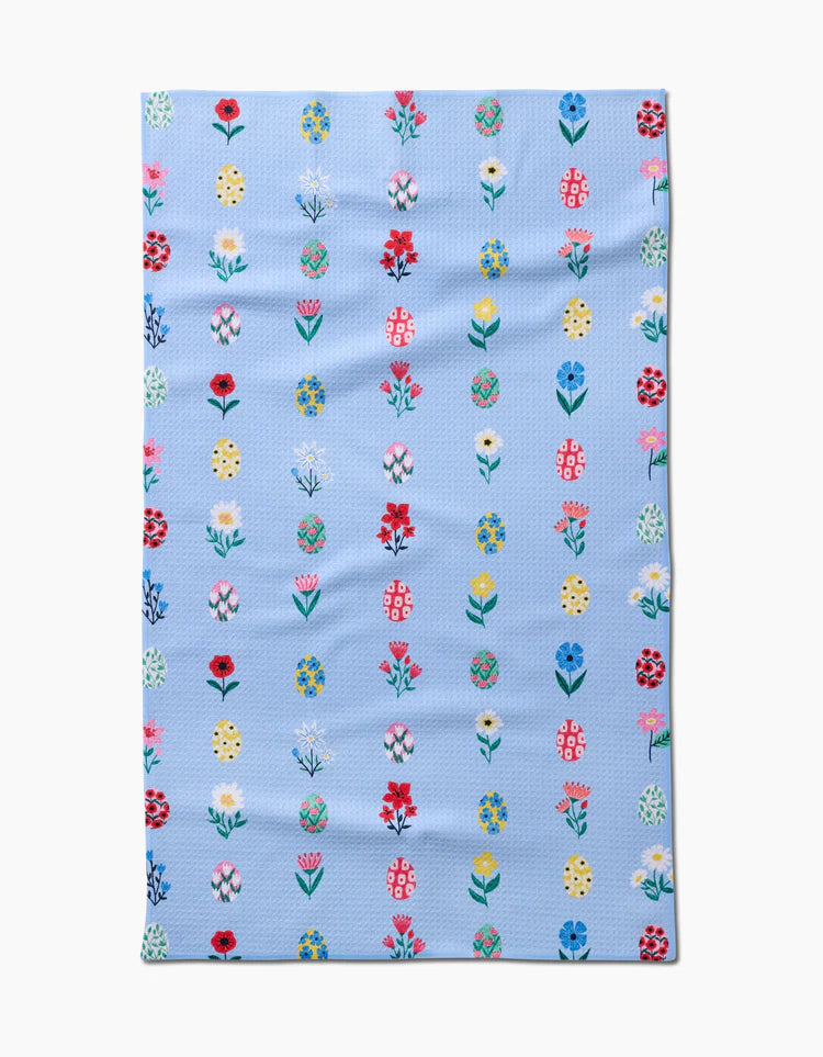 Spring Wildflowers Kitchen Tea Towel