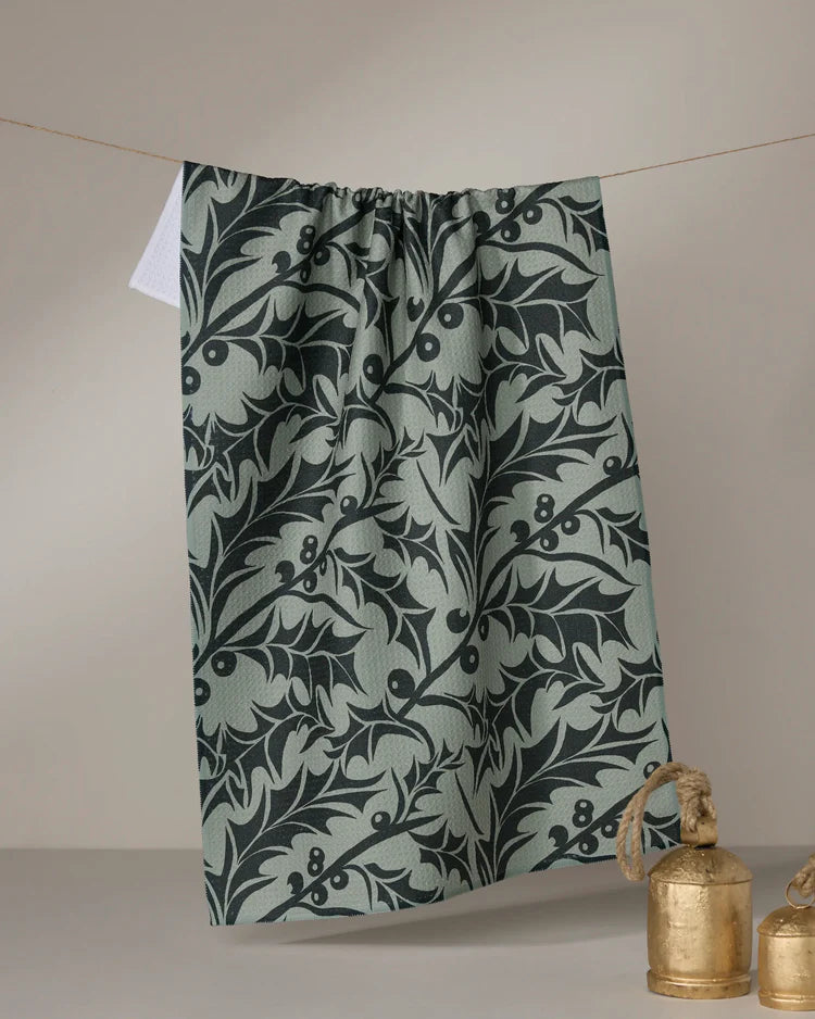Winter Foliage Kitchen Tea Towel