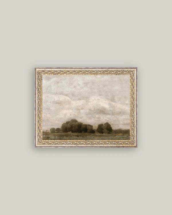 Tree and Cloud Landscape Wall Art