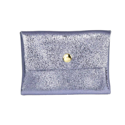 Iridescent Leather Wallet/Card Holder
