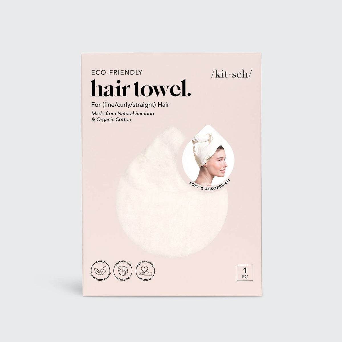 Ivory Quick Dry Hair Towel
