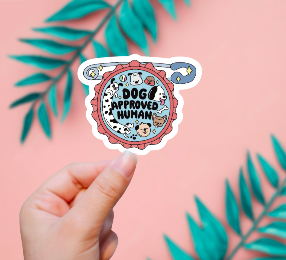 Dog Approved Human Sticker