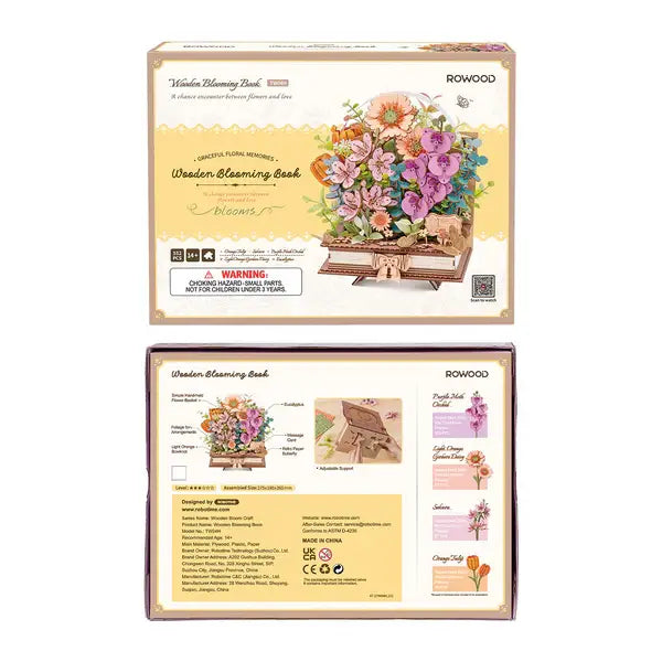 Wooden Blooming Book