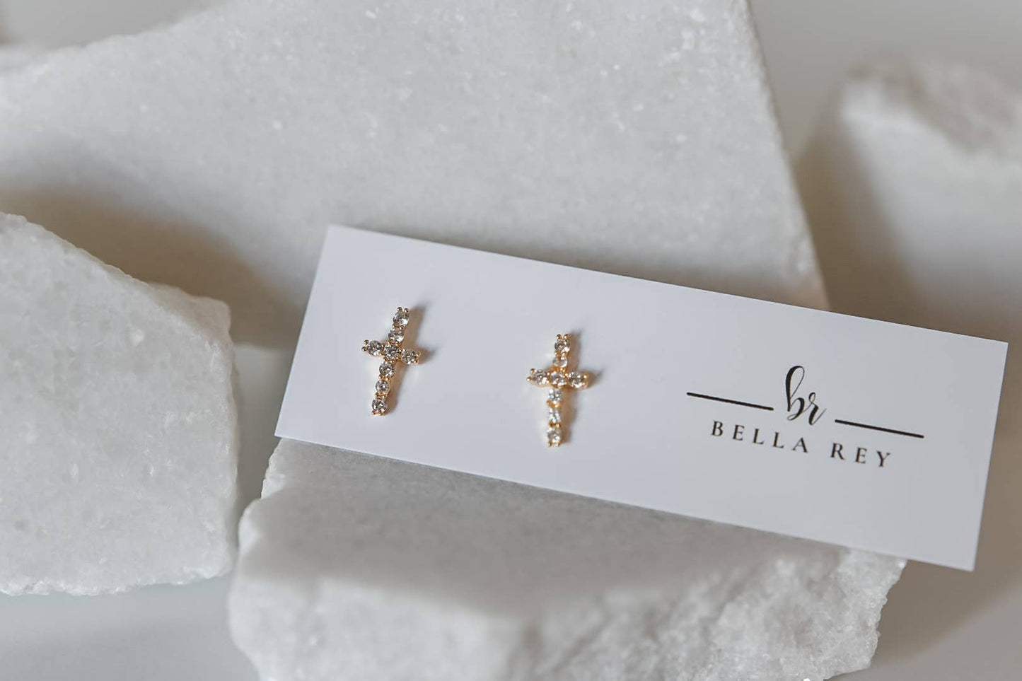 The Cross Stud Earrings