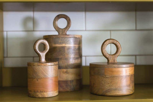 Mango Wood Canisters
