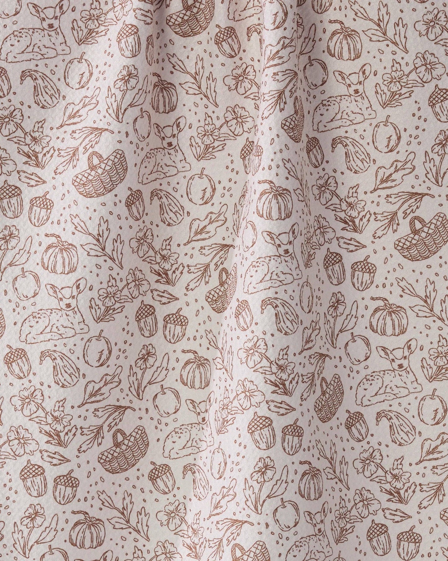 White Cozy Flora Kitchen Tea Towel