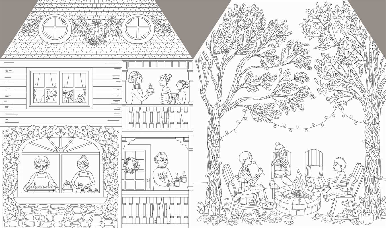 Autumn Coloring Book