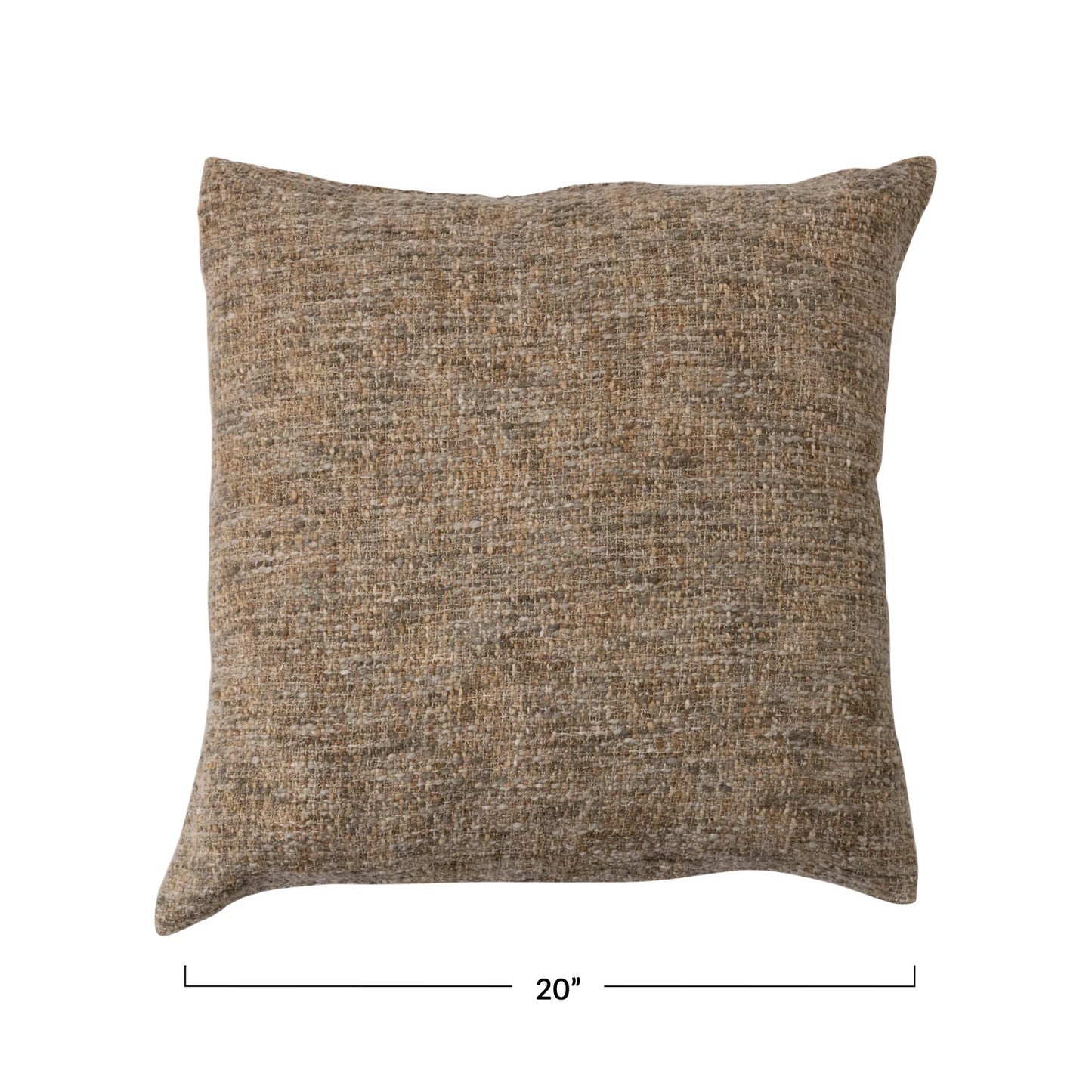 Melange Cotton Blend Boucle Pillow