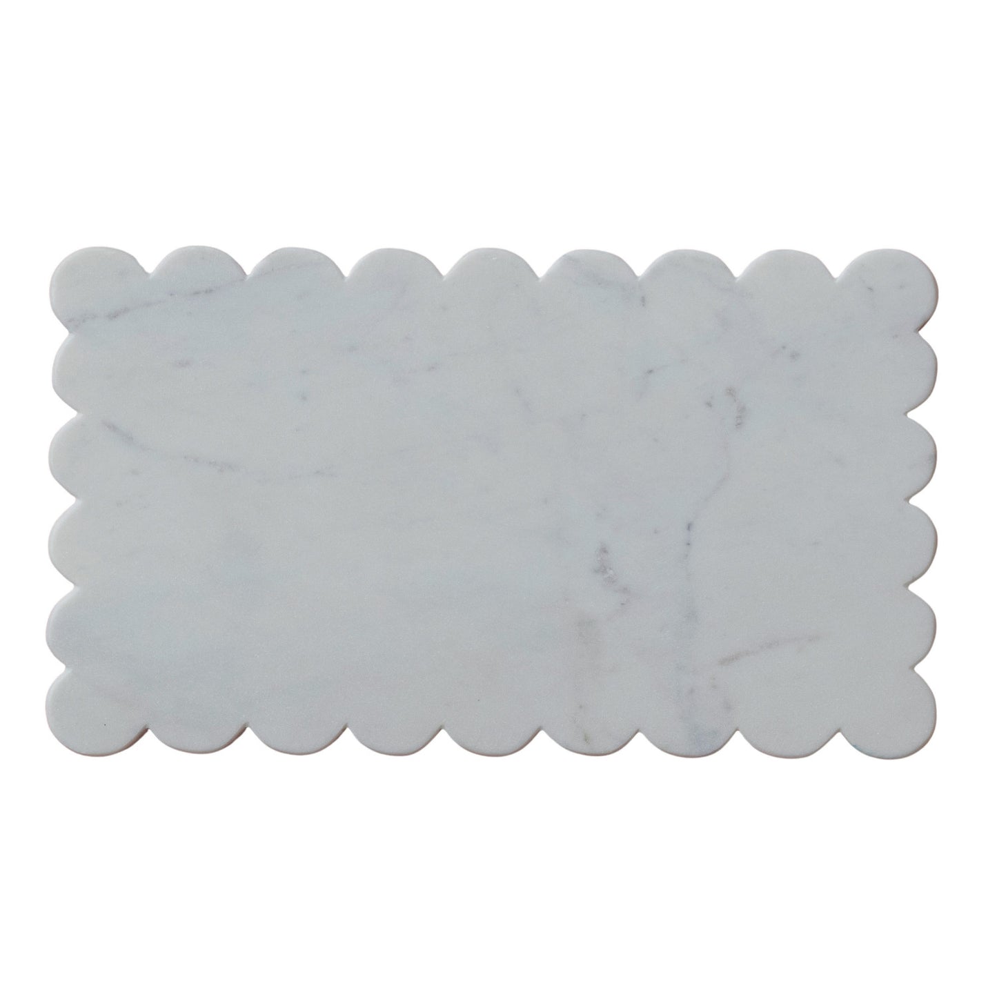 Marble Cheese/Cutting Board w/Scallop Edge