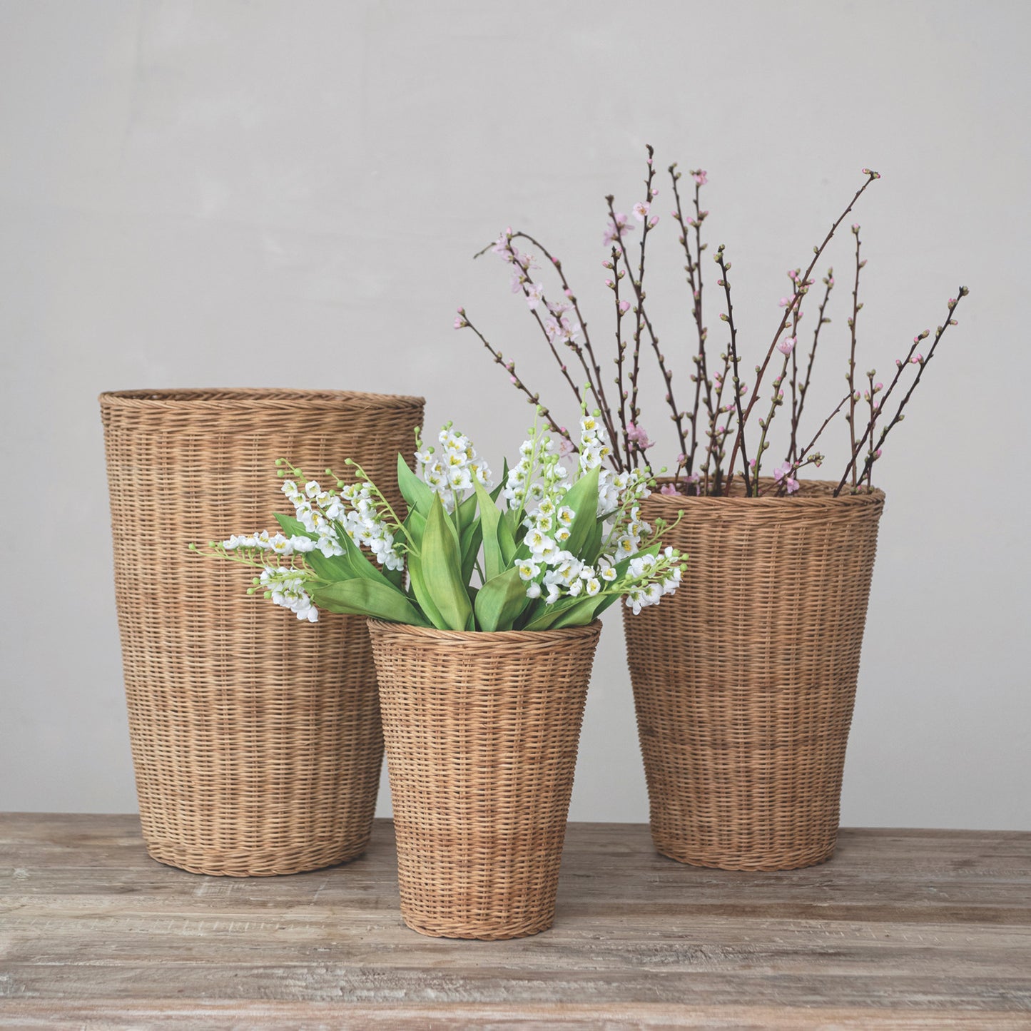 Hand-Woven Rattan Baskets