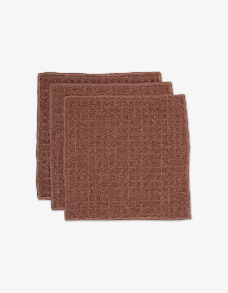 Dusty Rose Waffle Washcloths