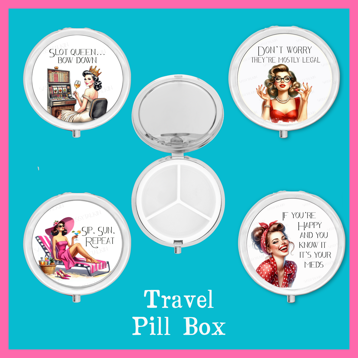 Hangover Helpers Inside Pill Box Organizer