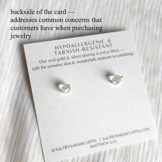 Hammered Heart Studs