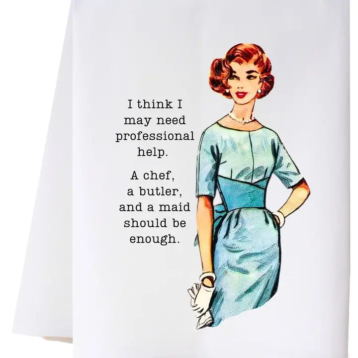 Professional Help Flour Sack Towel