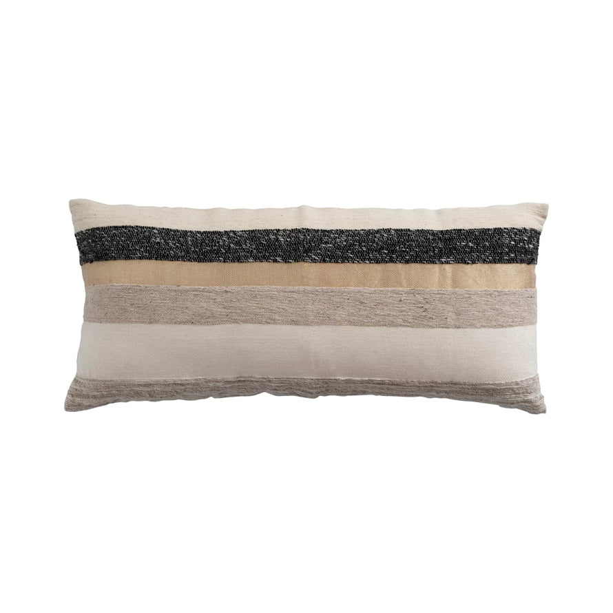 Metallic gold lumbar discount pillow