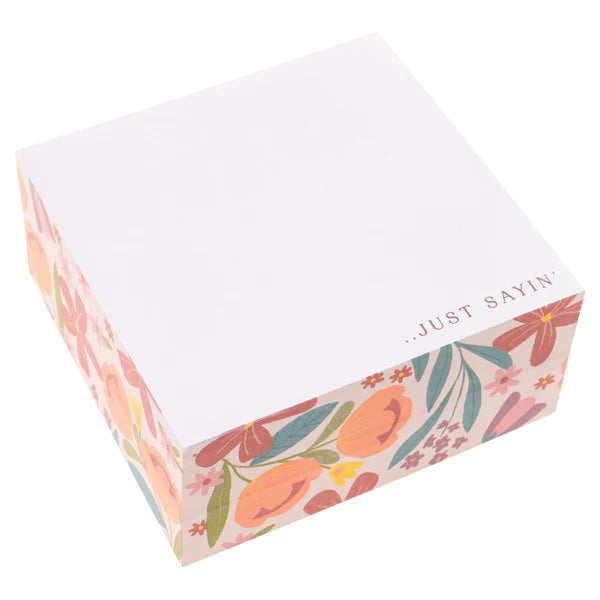Sunset Floral Block Notepad