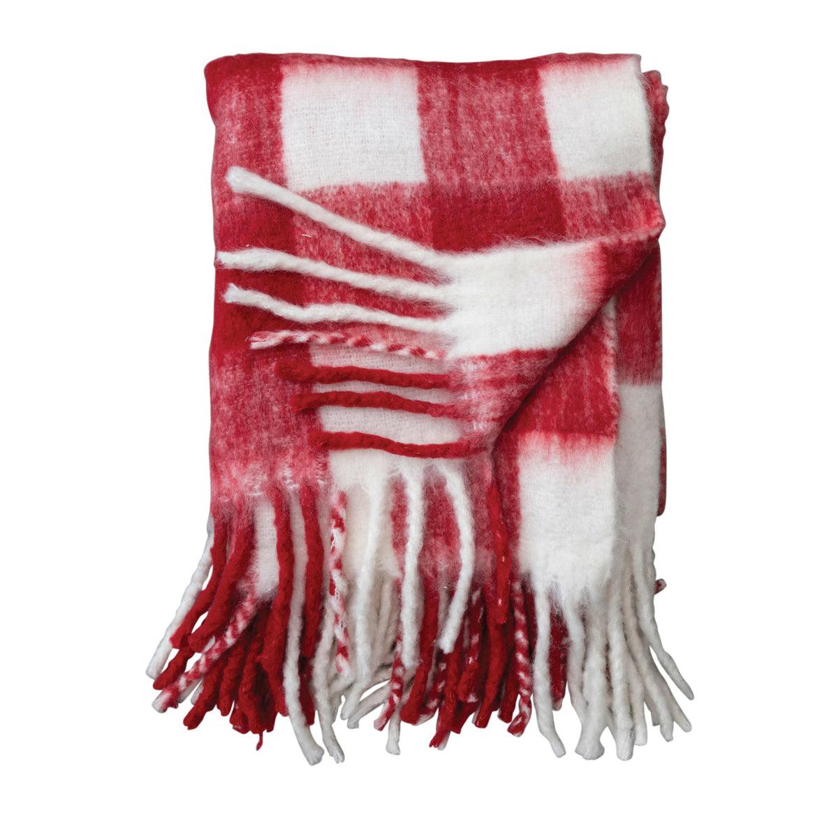Woven Acrylic Throw w/ Fringe