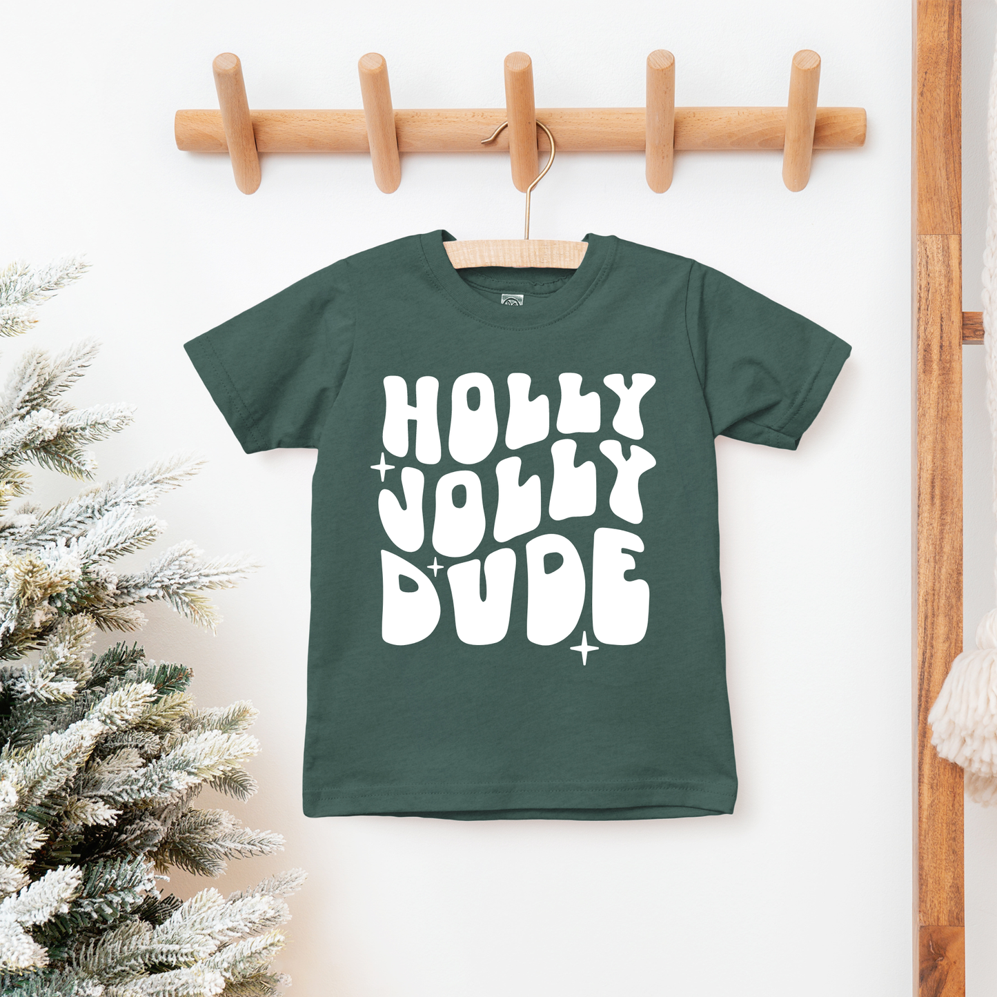 Holly Jolly Dude Christmas T-Shirt