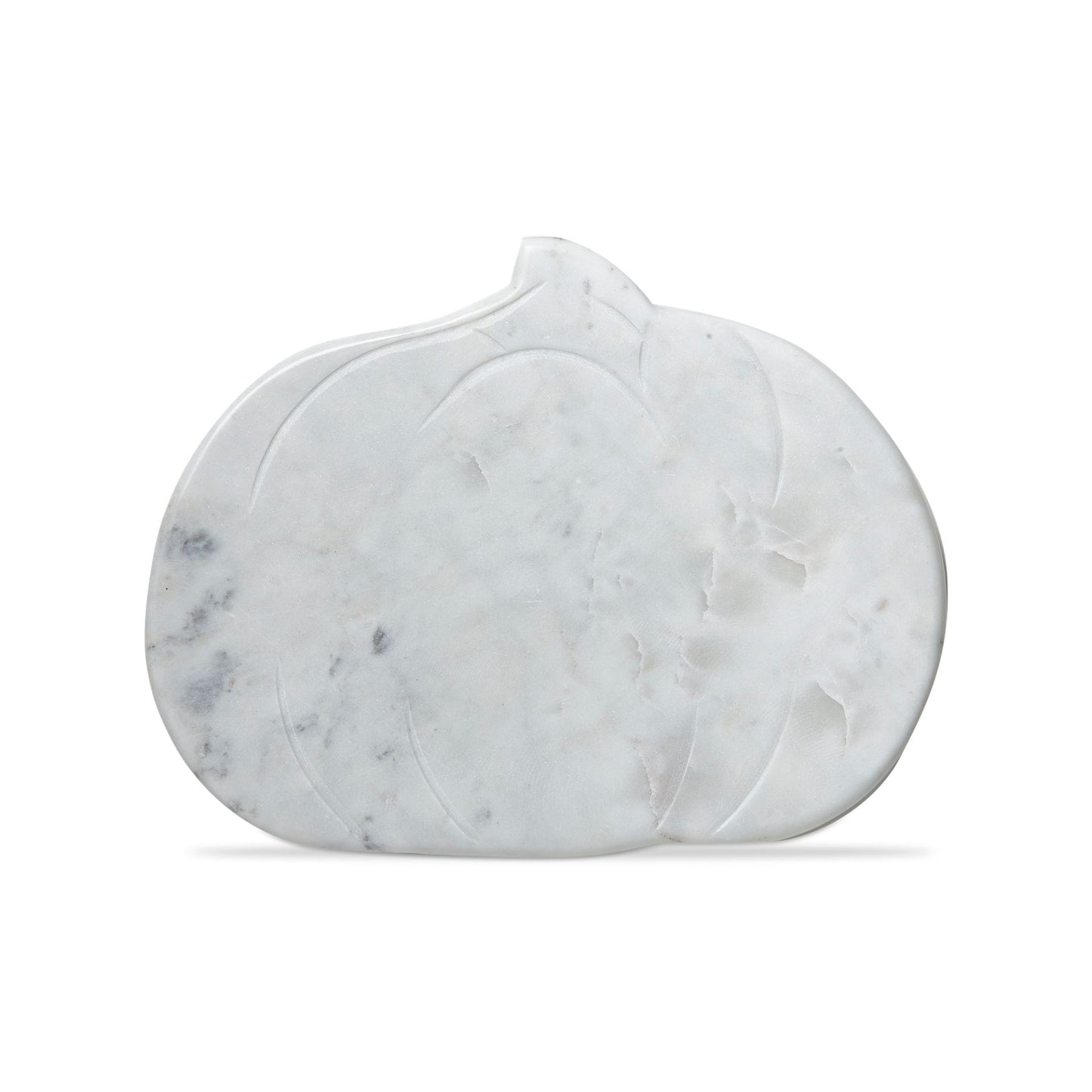 White Marble Pumpkin Shape Serving Board