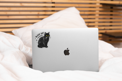 Black Cat Energy Sticker