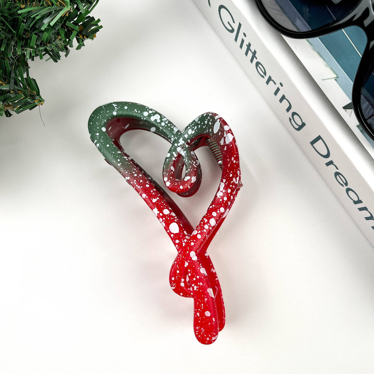 Bow Christmas Claw Clip
