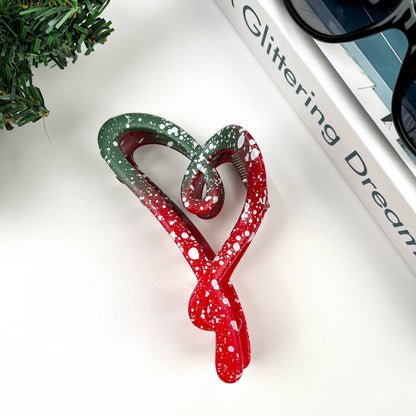 Bow Christmas Claw Clip