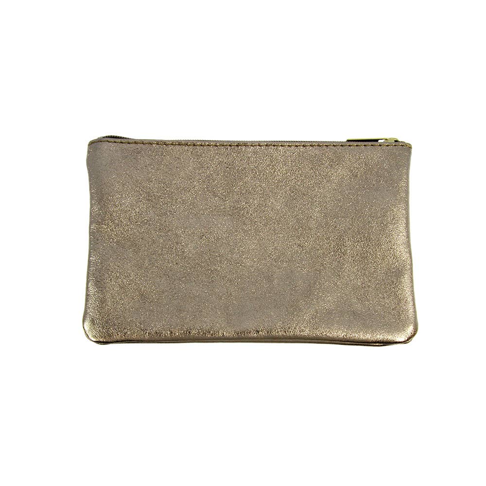 Small Leather Zip Pouch