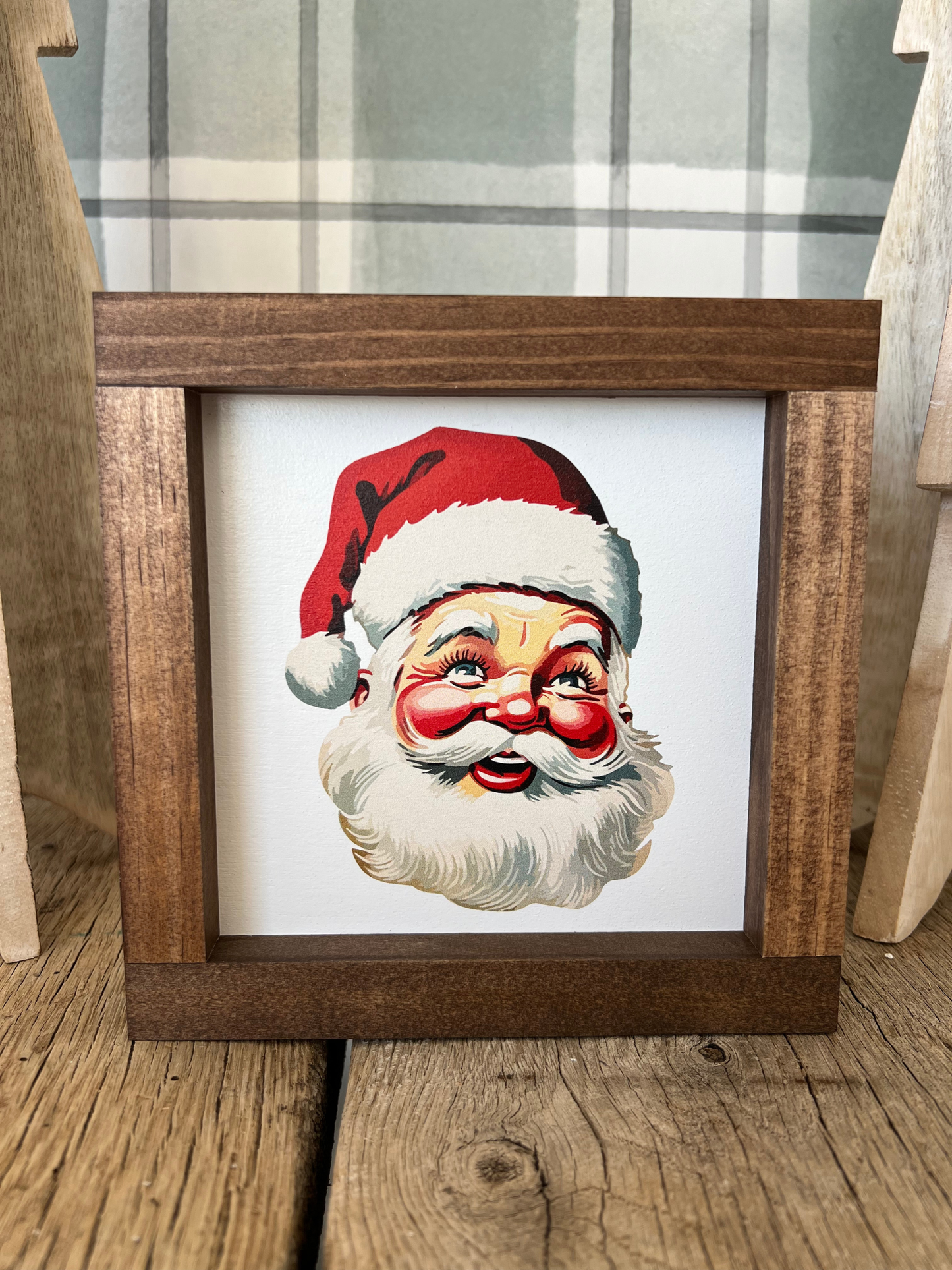 Retro Santa Wall Sign