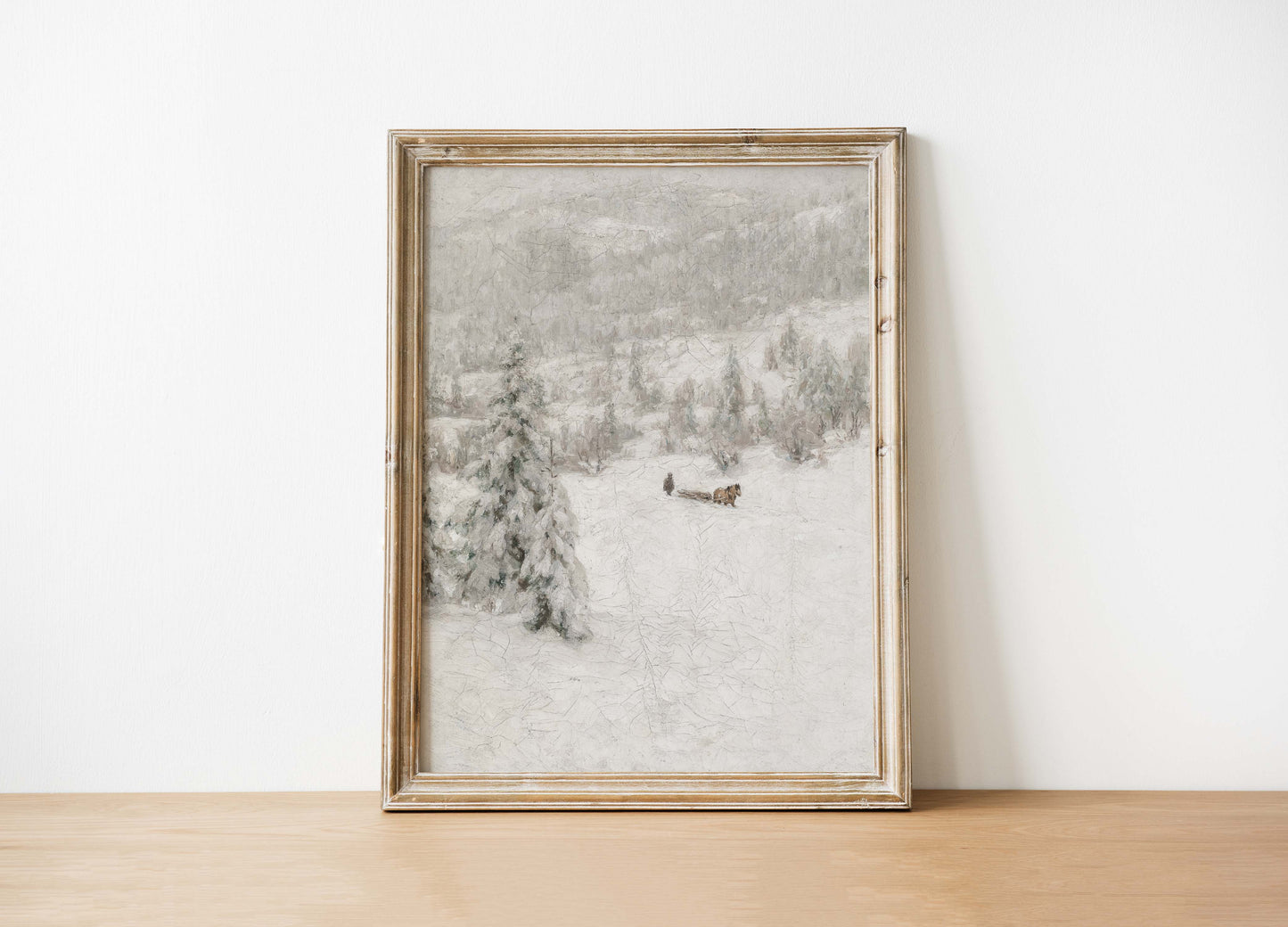 Winter Mist Vintage Art Print