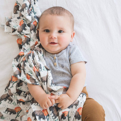 Bison Swaddle Blanket