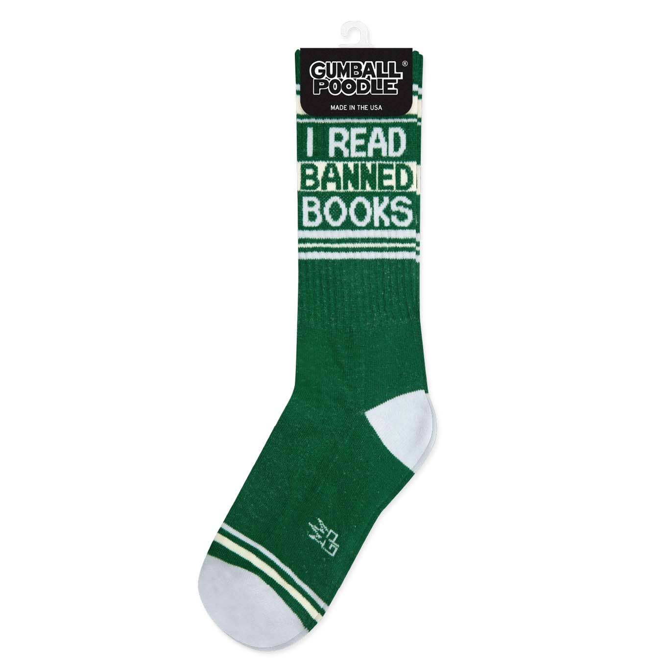 I Read Banned Books Crew Socks