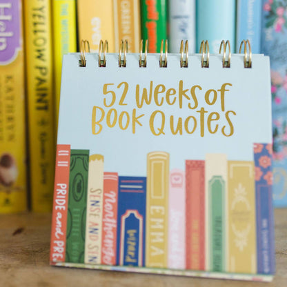 52 Weeks of Book Quotes Desk Flip Calendar