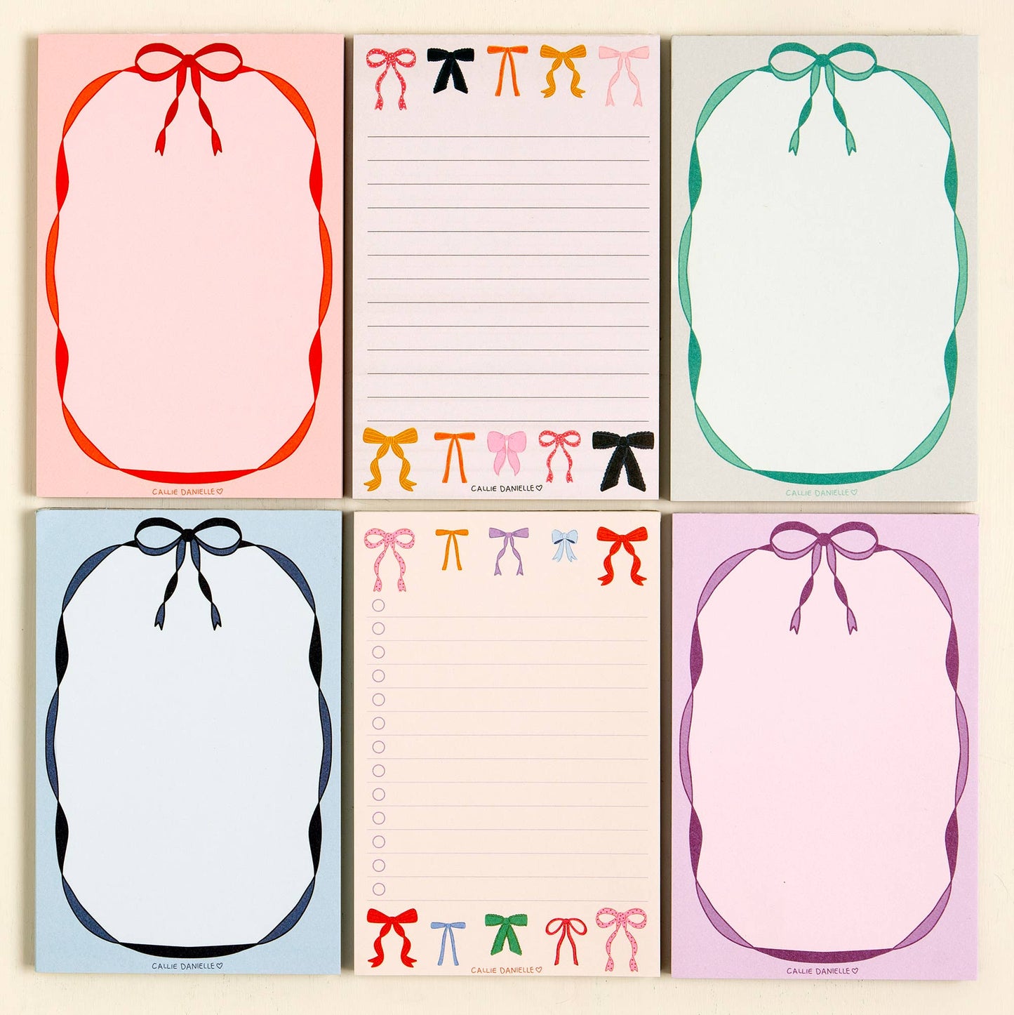 Coquette Bows To Do List Notepad