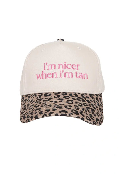 I'm Nicer When I'm Tan Hat