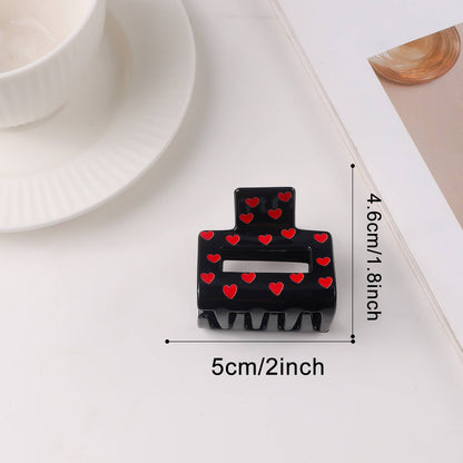 Red Heart Hair Clip