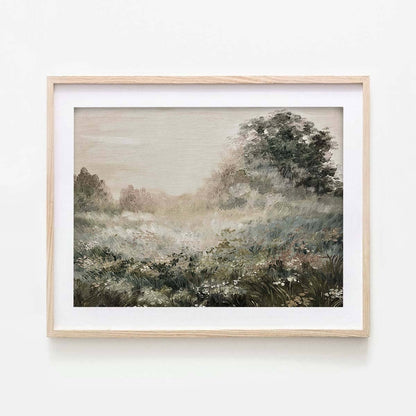 Countryside Sunset Traditional Art Print: 11x14