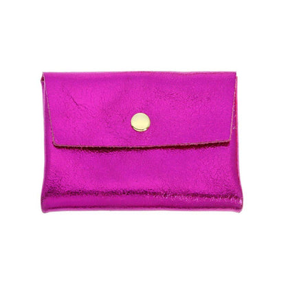 Iridescent Leather Wallet/Card Holder
