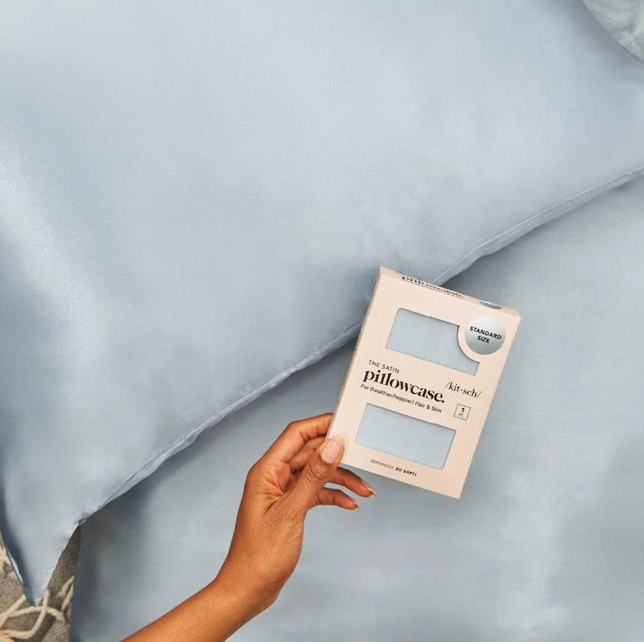 Haze Blue Satin Pillowcase