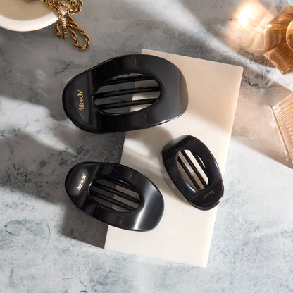 Black Medium Flat Cloud Clip