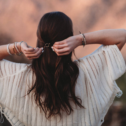 Flirt Cream & Black Hair Tie Bracelets