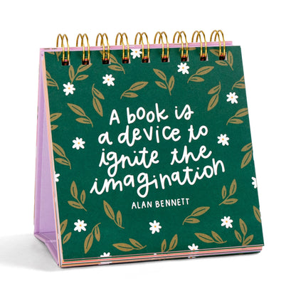 52 Weeks Of Book Lover Quotes Desk Flip Calendar