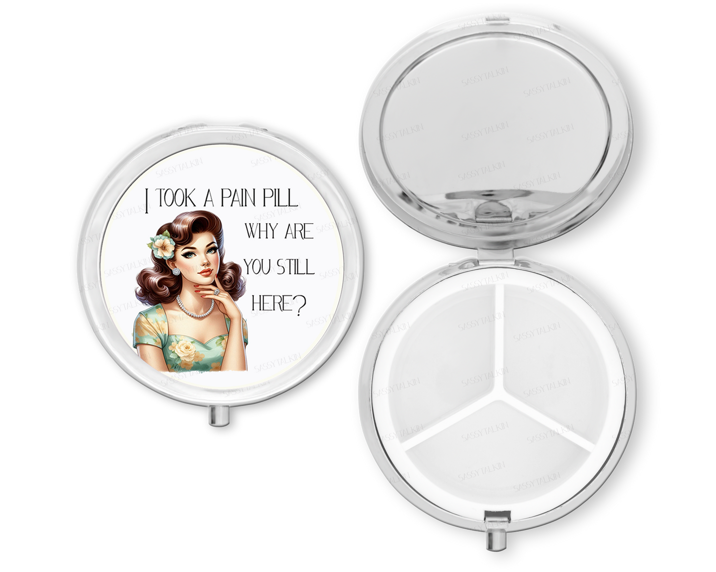 I Took a Pain Pill Purse Pill Box Organizer