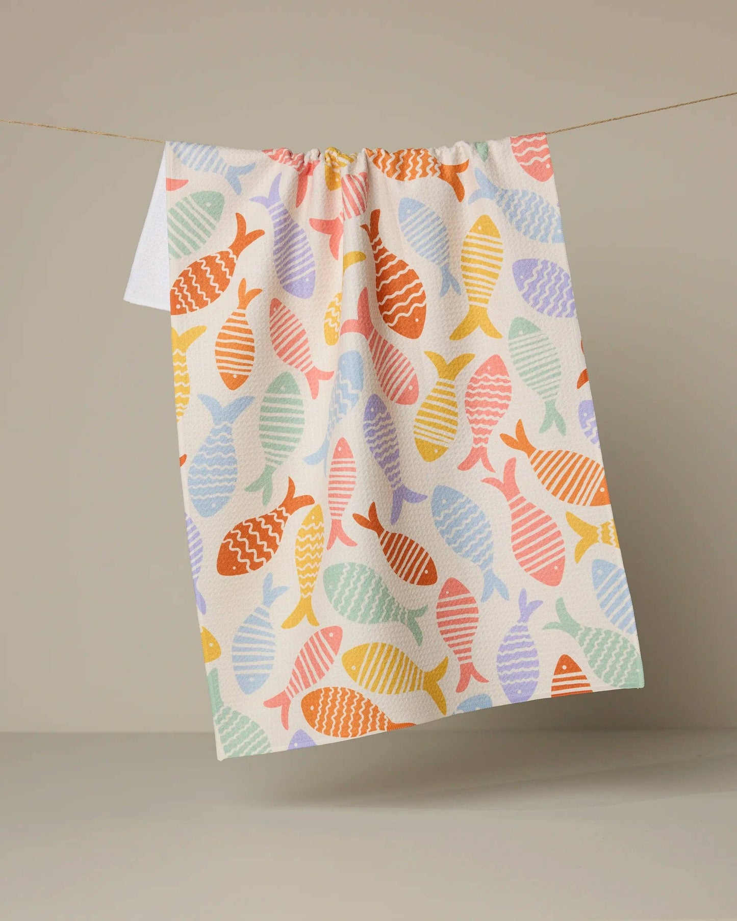 Fish Flip Kitchen Tea Towel
